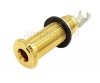 Jack 6,3mm stereo end pin T3 gold